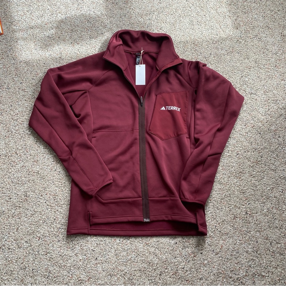 Mens XL maroon Adidas Sweatershirt